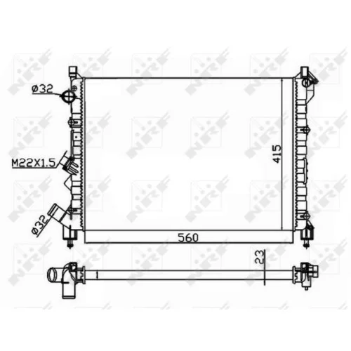 Chladič motora 58943A /NRF/ - obr. 4