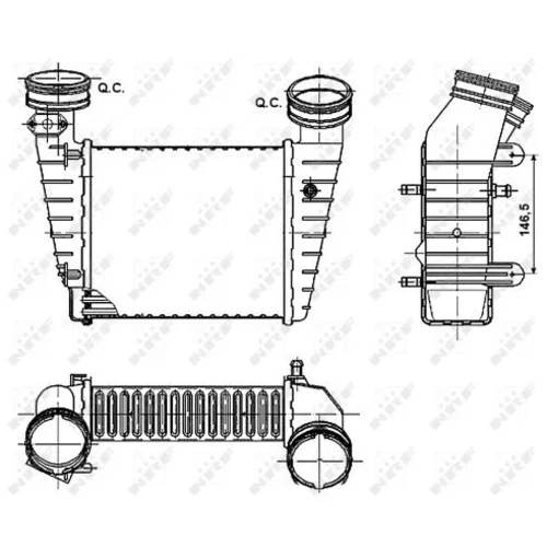 Chladič plniaceho vzduchu 30147A /NRF/ - obr. 4