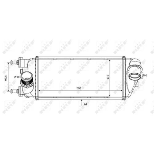 Chladič plniaceho vzduchu 30183 /NRF/ - obr. 3