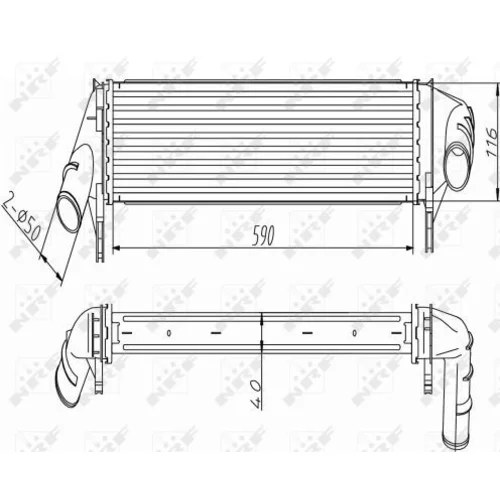 Chladič plniaceho vzduchu 30255 /NRF/ - obr. 4