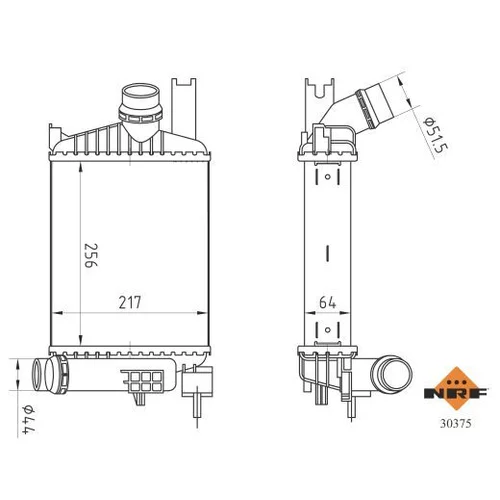 Chladič plniaceho vzduchu 30375 /NRF/ - obr. 4