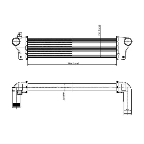 Chladič plniaceho vzduchu 309054 /NRF/ - obr. 4