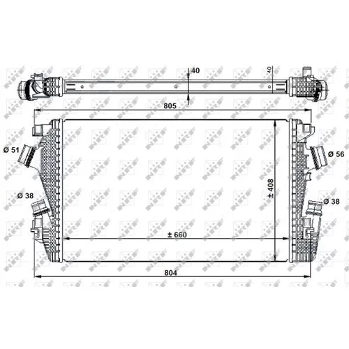Chladič plniaceho vzduchu 30934 /NRF/ - obr. 4