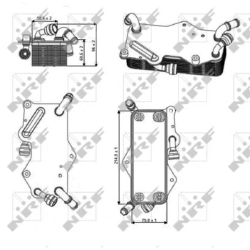 Chladič oleja automatickej prevodovky 31269 /NRF/ - obr. 7