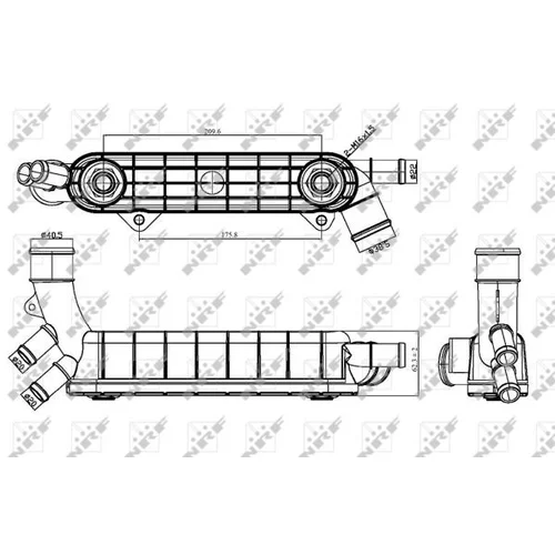 Chladič motorového oleja 31316 /NRF/ - obr. 4