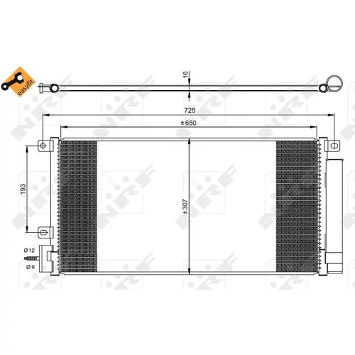 Kondenzátor klimatizácie 350067 /NRF/ - obr. 5