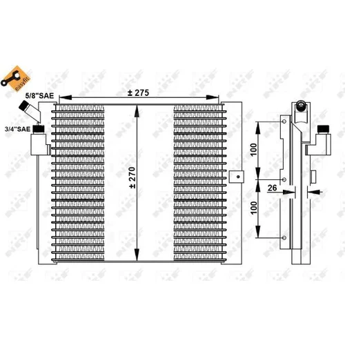 Kondenzátor klimatizácie 35037 /NRF/ - obr. 4