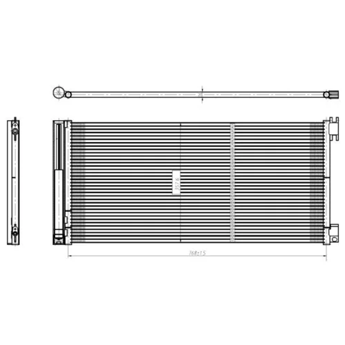 Kondenzátor klimatizácie 350429 /NRF/ - obr. 5
