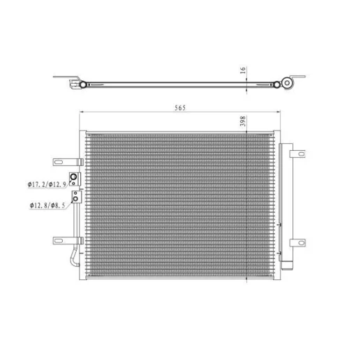 Kondenzátor klimatizácie 350471 /NRF/ - obr. 5