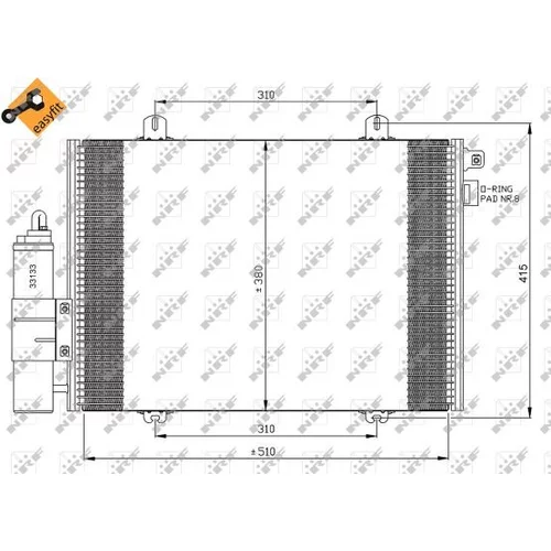 Kondenzátor klimatizácie 35379 /NRF/ - obr. 5