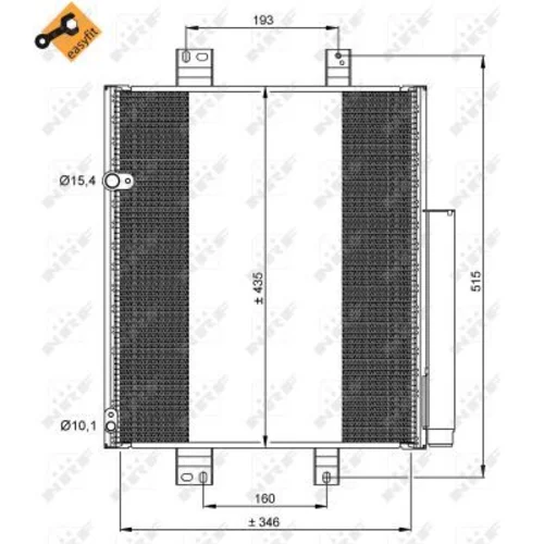 Kondenzátor klimatizácie 35853 /NRF/ - obr. 4