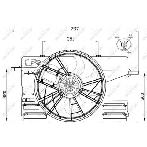 Ventilátor chladenia motora 47412 /NRF/ - obr. 4