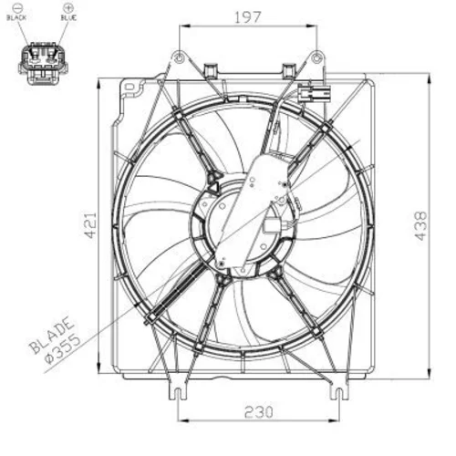 Ventilátor chladenia motora 47934 /NRF/ - obr. 4