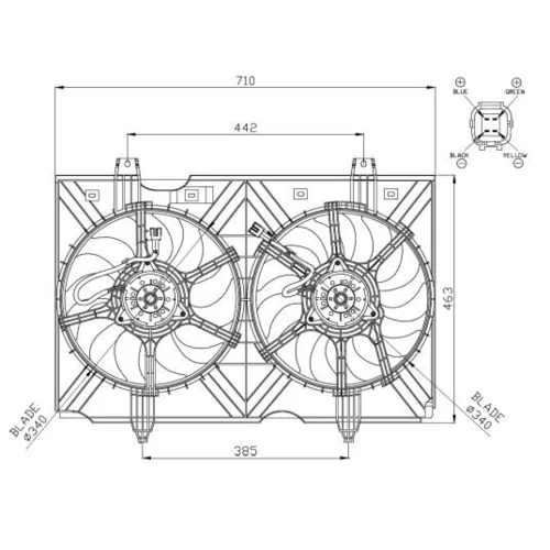 Ventilátor chladenia motora 47942 /NRF/ - obr. 4