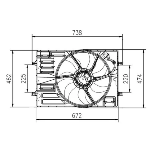 Ventilátor chladenia motora 47950 /NRF/ - obr. 4