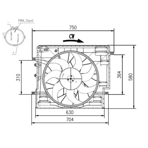 Ventilátor chladenia motora 47967 /NRF/ - obr. 4