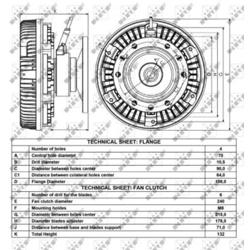 Spojka ventilátora chladenia 49001 /NRF/ - obr. 4