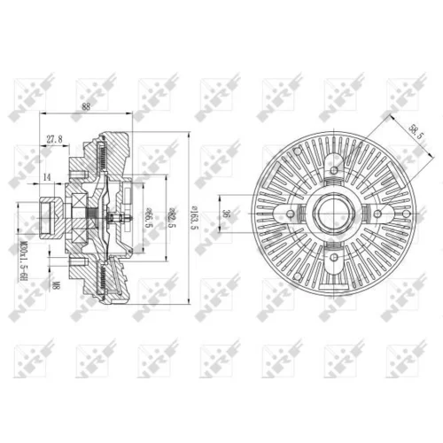 Spojka ventilátora chladenia 49600 /NRF/ - obr. 4