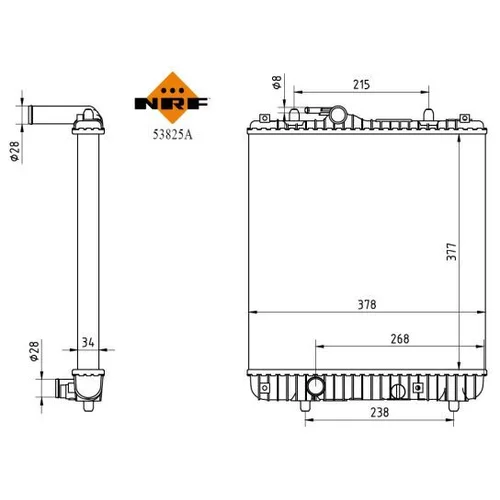 Chladič motora 53825A /NRF/ - obr. 4