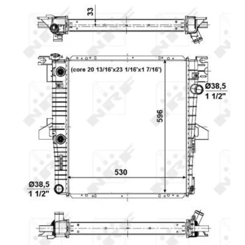 Chladič motora 56034 /NRF/ - obr. 4