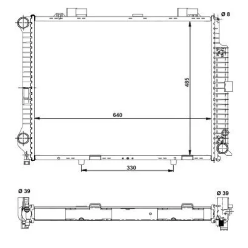 Chladič motora 58098 /NRF/ - obr. 5