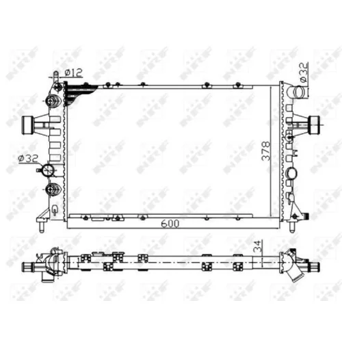 Chladič motora 58178A /NRF/ - obr. 4