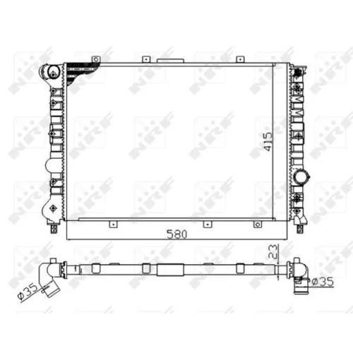 Chladič motora 58202A /NRF/ - obr. 4