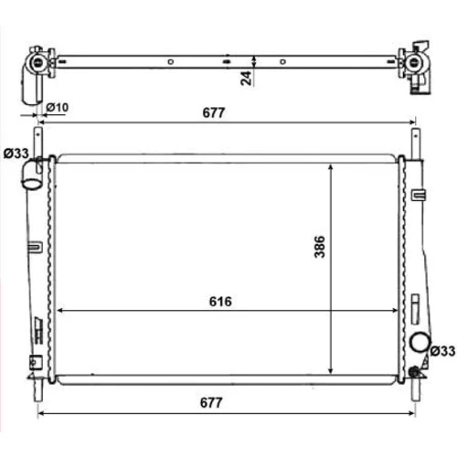 Chladič motora 58272 /NRF/ - obr. 4