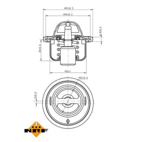 Termostat chladenia 725146 /NRF/ - obr. 4