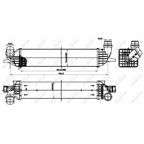 Chladič plniaceho vzduchu 30312 /NRF/ - obr. 4