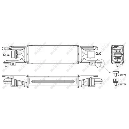 Chladič plniaceho vzduchu 30778 /NRF/ - obr. 4