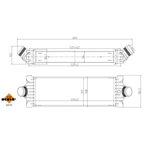 Chladič plniaceho vzduchu 30976 /NRF/ - obr. 4