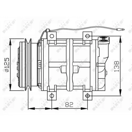 Kompresor klimatizácie NRF 32745G