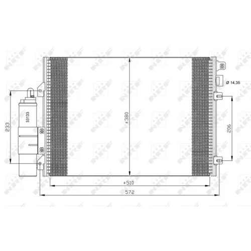Kondenzátor klimatizácie 35771 /NRF/ - obr. 5