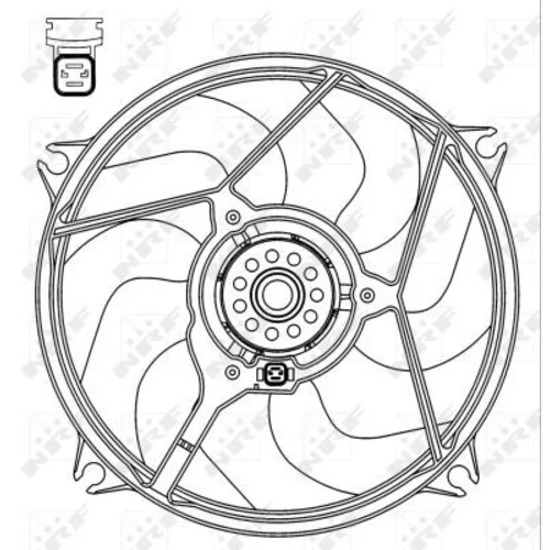 Ventilátor chladenia motora 47069 /NRF/ - obr. 4