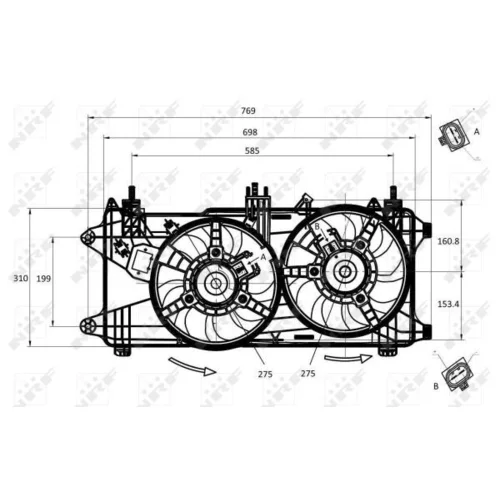 Ventilátor chladenia motora 47231 /NRF/ - obr. 4