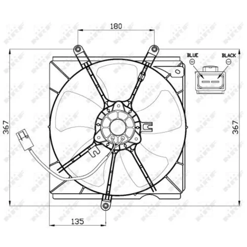 Ventilátor chladenia motora 47479 /NRF/ - obr. 2