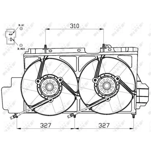 Ventilátor chladenia motora 47538 /NRF/ - obr. 2