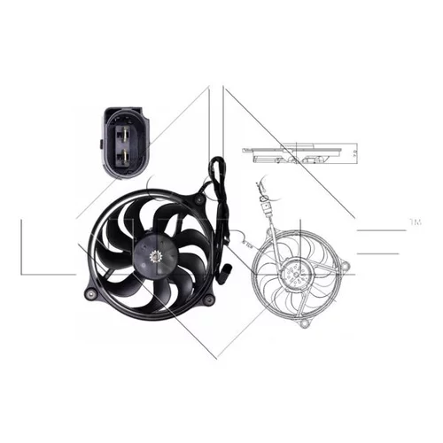 Ventilátor chladenia motora NRF 47699