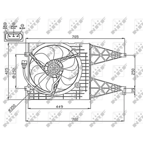 Ventilátor chladenia motora 47744 /NRF/ - obr. 4