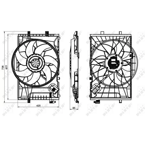 Ventilátor chladenia motora 47846 /NRF/ - obr. 4