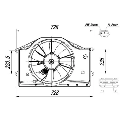 Ventilátor chladenia motora 47939 /NRF/ - obr. 4