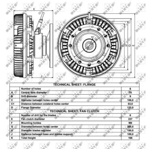 Spojka ventilátora chladenia 49033 /NRF/ - obr. 3