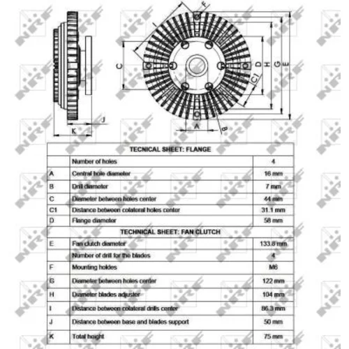 Spojka ventilátora chladenia 49524 /NRF/ - obr. 4