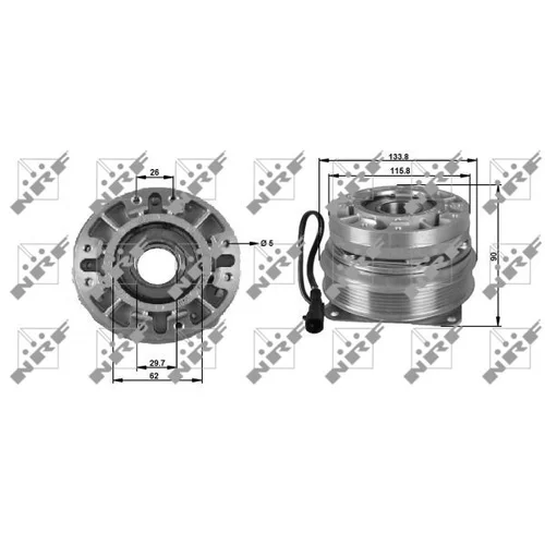 Spojka ventilátora chladenia 49702 /NRF/ - obr. 4