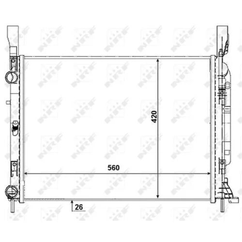 Chladič motora 53003 /NRF/ - obr. 4