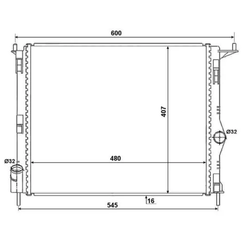 Chladič motora 53069A /NRF/ - obr. 4