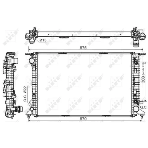 Chladič motora 53116 /NRF/ - obr. 4