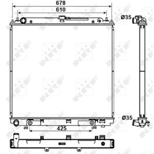 Chladič motora 53179 /NRF/ - obr. 4