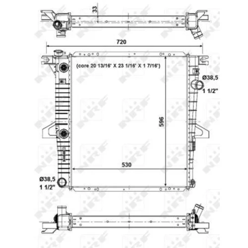 Chladič motora 56033 /NRF/ - obr. 4